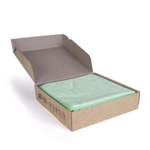 Ecofibre Microfibre Cloth - GREEN (Case of 100)
